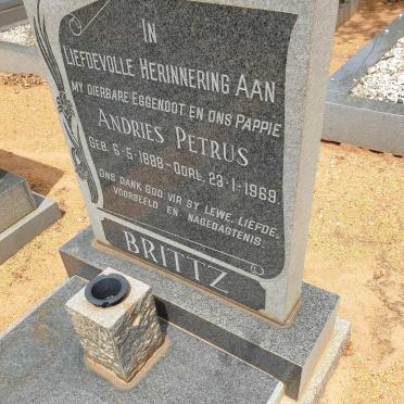 BRITTZ Andries Petrus 1888-1969