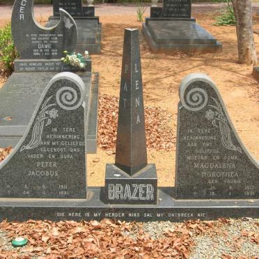 BRAZER Peter Jacobus 1911-1981 &amp; Magdalena Dorothea 1913-1991