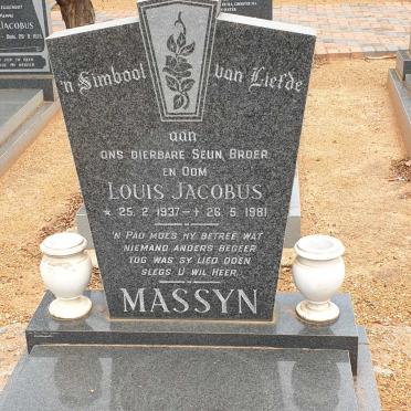MASSYN Louis Jacobus 1937-1981
