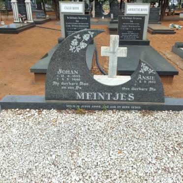 MEINTJES Johan 1953-2000 &amp; Ansie 1955-