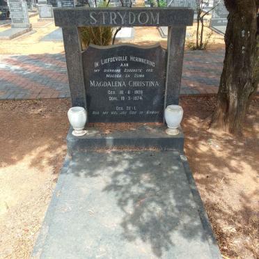 STRYDOM Magdalena Christina 1909-1974
