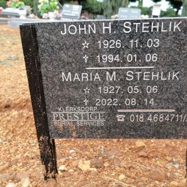 STEHLIK John H. 1926-1994 &amp; Maria M. 1927-2022