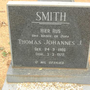 SMITH Thomas Johannes J. 1906-1972