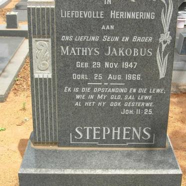 STEPHENS Mathys Jakobus 1947-1966