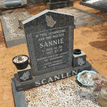 SCANLEN Sannie 1928-1997