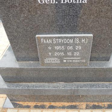STRYDOM Stephanus Hermanus 1955-2015 &amp; Magdalena Dorothea BOTHA 1957- 