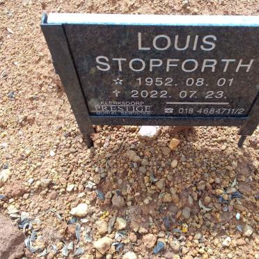 STOPFORTH Louis 1952-2022