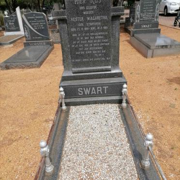 SWART Hester Magaretha nee STOPFORTH 1891-1961