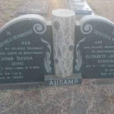 AUCAMP Johan Diedrik 1893-1966 &amp; Elizabeth Johanna Hendrina 1907-1978