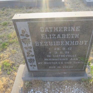 BEZUIDENHOUT Catherine Elizabeth 1912-1981