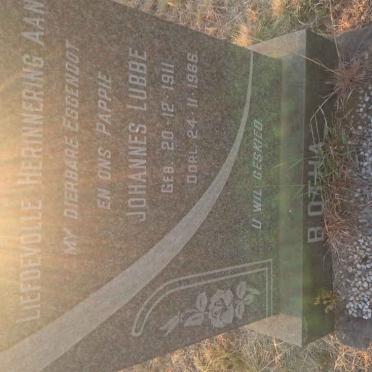 BOTHA Johannes Lubbe 1911-1966
