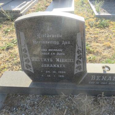 BENADE Matthys Michiel Johannes 1909-1991