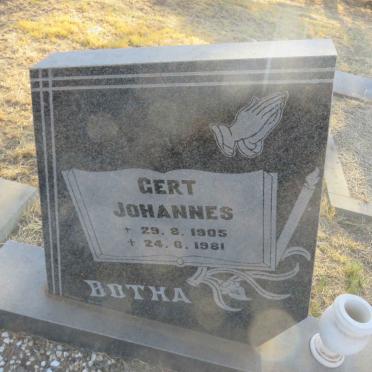 BOTHA Gert Johannes 1905-1981