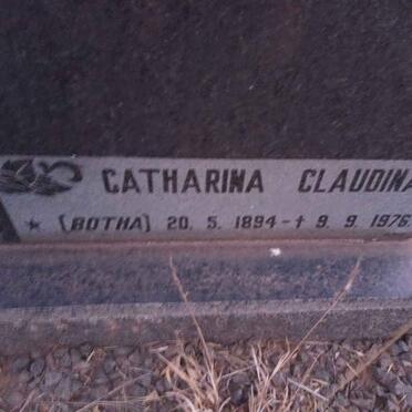 BRINK Willem Daniel 1888-1970 &amp; Catharina Claudina BOTHA 1894-1976