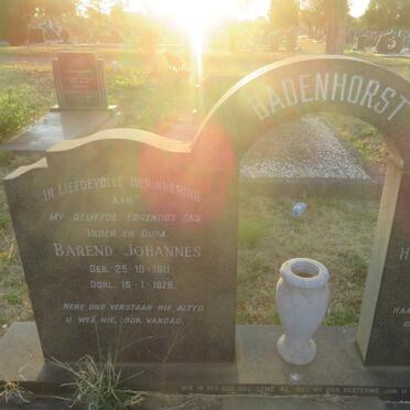 BADENHORST Barend Johannes 1911-1979 &amp; Hester Estella Emmerentia 1912-1968