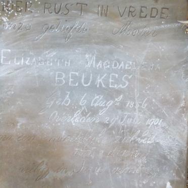 BEUKES Elizabeth Magdalena nee BOTHA 1856-1901