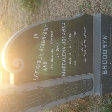 BROODRYK Magdalena Johanna 1930-2012
