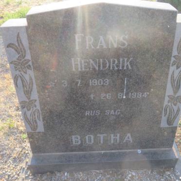 BOTHA Frans Hendrik 1903-1984