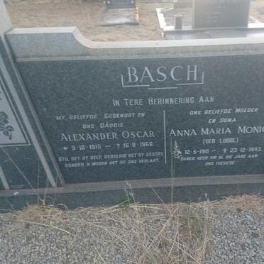 BASCH Alexander Oscar 1915-1966 &amp; Anna Maria Monica LUBBE 1910-1993