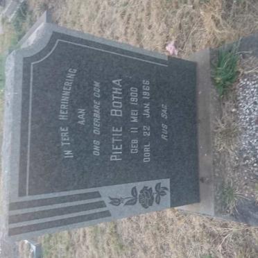 BOTHA Pietie 1900-1966