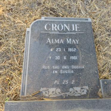 CRONJE Alma May 1952-1981
