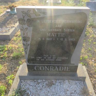 CONRADIE Mattie 1907-1983