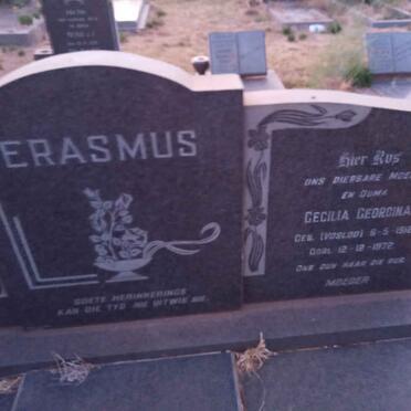ERASMUS Daniel Jacobus 1912-1970 &amp; Cecilia Georgina VOSLOO 1912-1972