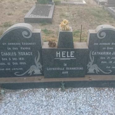 HELE Charles Horace 1931-1965 &amp; Catharina Johanna 1929-2011