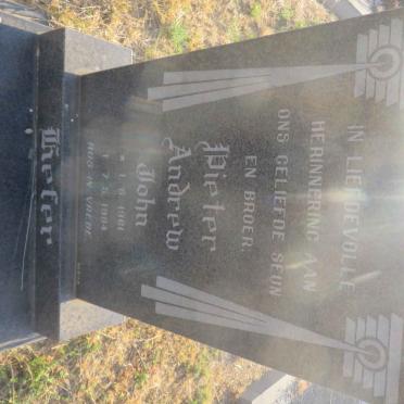 HEFER Pieter Andrew John 1961-1984