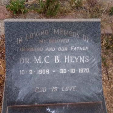 HEYNS M.C.B. 1909-1970