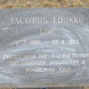 HEERDEN Jacobus Eduard, van 1895-1965