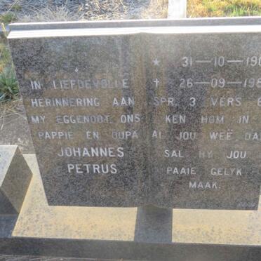 JONKER Johannes Petrus 1909-1984