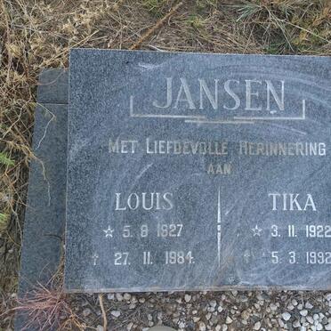 JANSEN Louis 1927-1984 &amp; Tika 1922-1992