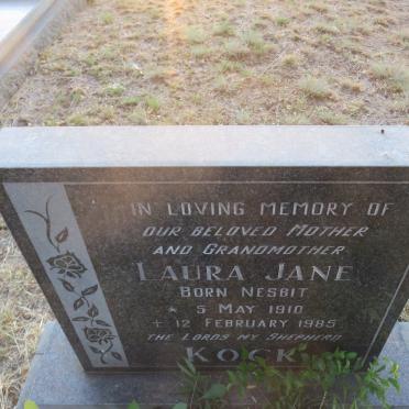 KOCK Laura Jane nee NESBIT 1910-1985