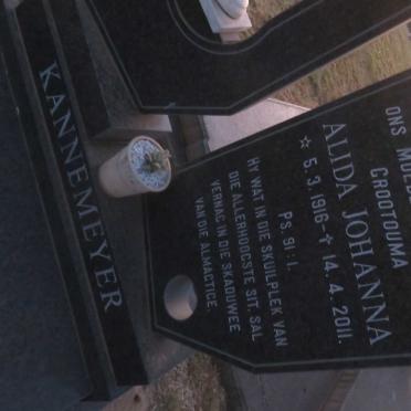 KANNEMEYER Alida Johanna 1916-2011