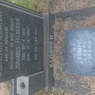 KLOPPER Johannes Frederick 1915-1967 &amp; Stompie 1915-1990