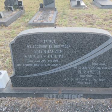 KITCHING Ebenhaezer 1913-1977 &amp; Elizabeth NAGEL 1920-1964