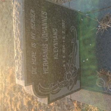 KLEYNHANS Hermanus Johannes 1934-1967