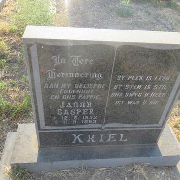 KRIEL Jacob Casper 1952-1983