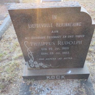 KOCK Philippus Rudolph 1905-1963