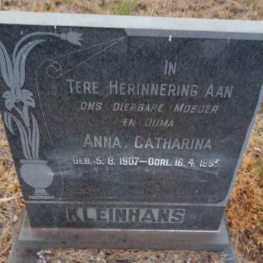 KLEINHANS Anna Catharina 1907-19?5