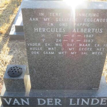 LINDE Hercules Albertus, van der 1947-1983