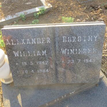 LOUW Alexander William 1942-1984 &amp; Dorothy Winifred 1949-