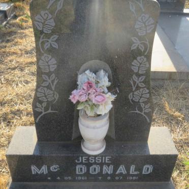 McDONALD Jessie 1961-1981