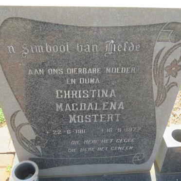 MOSTERT Christina Magdalena 1911-1977
