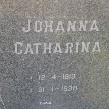 MENGEL Christian Frederick 1915-1977 &amp; Johanna Catharina 1919-1990
