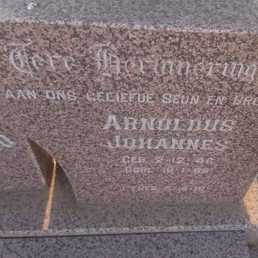 MARAIS Arnoldus Johannes 1946-1969