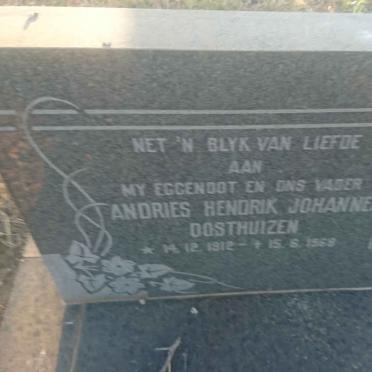 OOSTHUIZEN Andries Hendrik Johannes 1912-1968