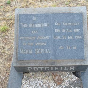 POTGIETER Maria Sophia 1912-1964