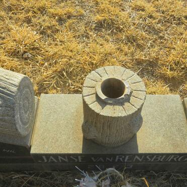 RENSBURG Anthony J.L., Janse van 1911-1981 &amp; Judith H. HARMZEN 1920-